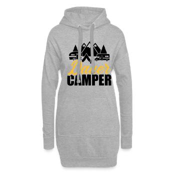 Camping - Hoodie-Kleid - Grau meliert - Vorne