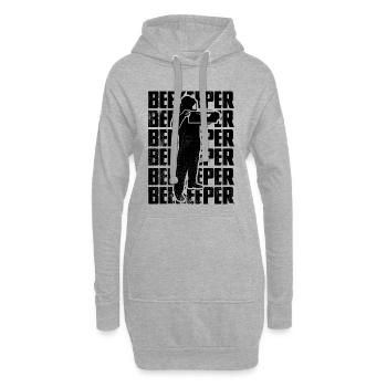 Apiculteur - Sweat-shirt à capuche long Femme - gris chiné - Devant