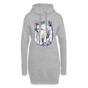 SPRING KITTY - Hoodie-Kleid - Grau meliert - Vorne