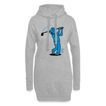 Golf - Sweat-shirt à capuche long Femme - gris chiné - Devant