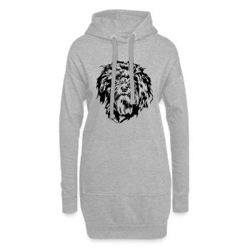 Havaneser Hunde Portrait Hund Wilsigns - Hoodie-Kleid - Grau meliert - Vorne