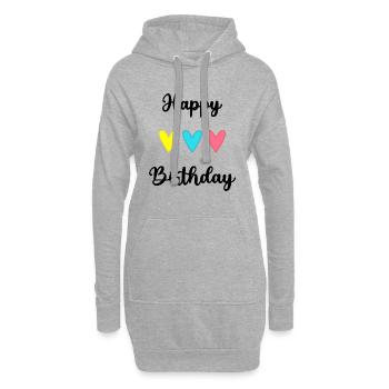 ALLES GUTE ZUM GEBURTSTAG!. ALLES GUTE ZUM GEBURTSTAG!. JAHRESTAG. - Hoodie-Kleid - Grau meliert - Vorne