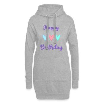 ALLES GUTE ZUM GEBURTSTAG!. ALLES GUTE ZUM GEBURTSTAG!. JAHRESTAG. - Hoodie-Kleid - Grau meliert - Vorne
