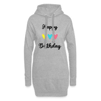 ALLES GUTE ZUM GEBURTSTAG!. ALLES GUTE ZUM GEBURTSTAG!. JAHRESTAG. - Hoodie-Kleid - Grau meliert - Vorne