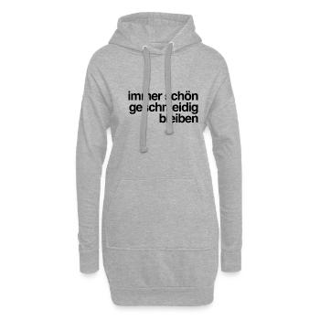 reste toujours souple - Sweat-shirt à capuche long Femme - gris chiné - Devant