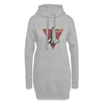 UDSSR Gagarin Geschenk Weltraum Russland Astronaut - Hoodie-Kleid - Grau meliert - Vorne