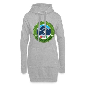 Alta Via del Sale | LGKS V1 - Hoodie-Kleid - Grau meliert - Vorne