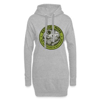 Explore More The Adventure Is Out There - Hoodie Dress - heather grey - Front