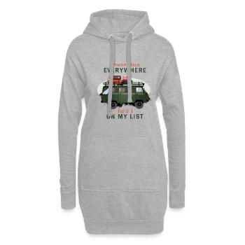 on my list - Hoodie-Kleid - Grau meliert - Vorne
