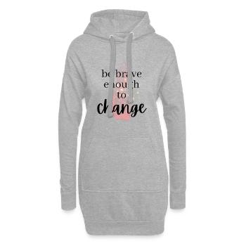 ATTITUDE POSITIVE ÉTAT D’ Motivation - Sweat-shirt à capuche long Femme - gris chiné - Devant