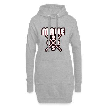 Malle 2025 - Hoodie-Kleid - Grau meliert - Vorne