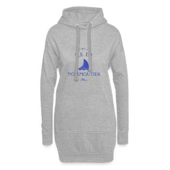 Noirmoutier Inselboot - Hoodie-Kleid - Grau meliert - Vorne