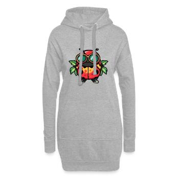 Marienkäfer Sommer - Hoodie-Kleid - Grau meliert - Vorne