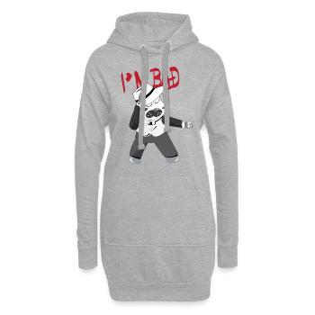 I'm BAD Dancer - Dancing Dog - Hoodie-Kleid - Grau meliert - Vorne