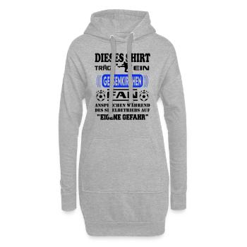 Stadt Fussball Fußball Fan Gelsenkirchen - Hoodie-Kleid - Grau meliert - Vorne