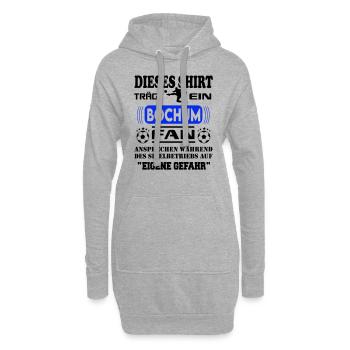 Stadt Fussball Fußball Fan Bochum - Hoodie-Kleid - Grau meliert - Vorne