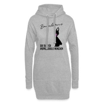 Sinnliche Bewegung - Der anspruchsvolle Bauchtanz - Hoodie-Kleid - Grau meliert - Vorne