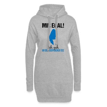 Cospudener Voir Time Out Lifestyle - Sweat-shirt à capuche long Femme - gris chiné - Devant