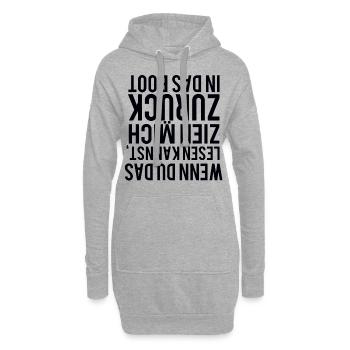 Boot Kentern Lustig - Hoodie-Kleid - Grau meliert - Vorne