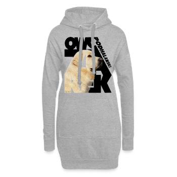 Owczarek Podhalanski II - Hoodie-Kleid - Grau meliert - Vorne
