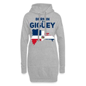 Gigüey - Sweat-shirt à capuche long Femme - gris chiné - Devant