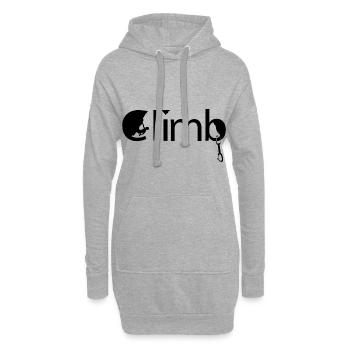 Climb - Hoodie-Kleid - Grau meliert - Vorne