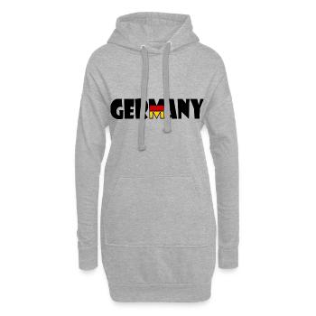 Allemagne - Allemagne - Sweat-shirt à capuche long Femme - gris chiné - Devant