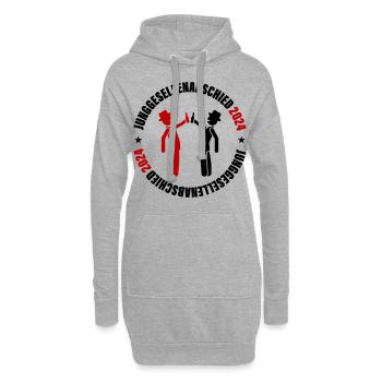 Junggesellenabschied 2024 - Hoodie-Kleid - Grau meliert - Vorne