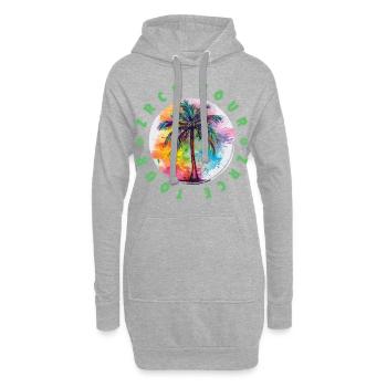 Zrce Tour Urlaub Plame Bunt - Hoodie-Kleid - Grau meliert - Vorne
