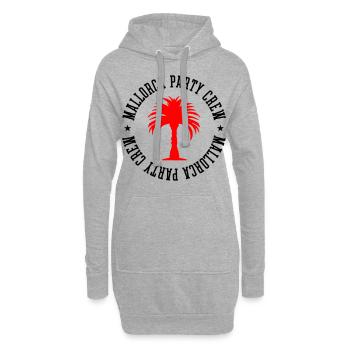 Mallorca Party Crew - Sweat-shirt à capuche long Femme - gris chiné - Devant