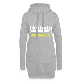 Bachata Just Dance It - Bachata Dance Shirt - Hoodie-Kleid - Grau meliert - Vorne
