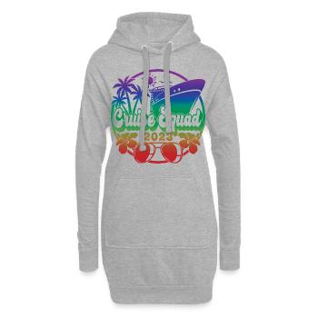 Cruise Squad 2023 Croisière Famille Amis Vacances - Sweat-shirt à capuche long Femme - gris chiné - Devant