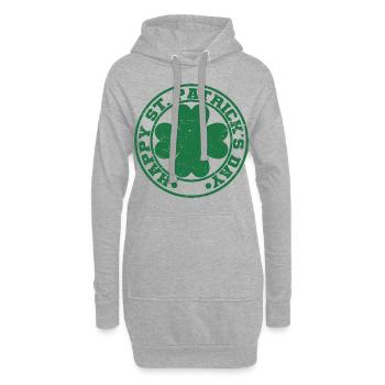 Cadeau de la Saint-Patrick Trèfle Hommes, Femmes, Enfants - Sweat-shirt à capuche long Femme - gris chiné - Devant