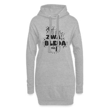 Ana vo uns zwa - Hoodie-Kleid - Grau meliert - Vorne