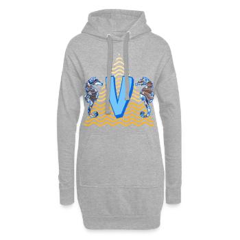 Seahorse E 262 V - Sweat-shirt à capuche long Femme - gris chiné - Devant