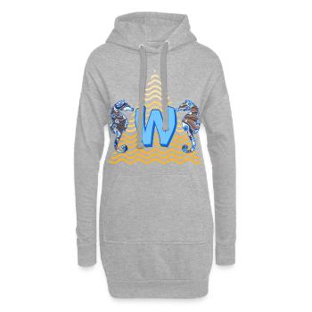 Seahorse E 262 W - Sweat-shirt à capuche long Femme - gris chiné - Devant