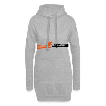 together strong - Hoodie-Kleid - Grau meliert - Vorne