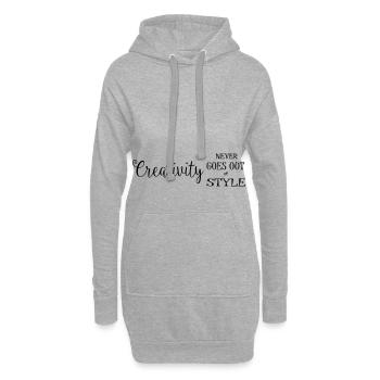 Cadeaux Style Créativité - Sweat-shirt à capuche long Femme - gris chiné - Devant