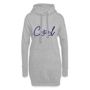 Cool bike ride cyclist sport gift - Hoodie Dress - heather grey - Front