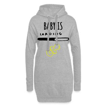 Baby is loading... - Hoodie-Kleid - Grau meliert - Vorne