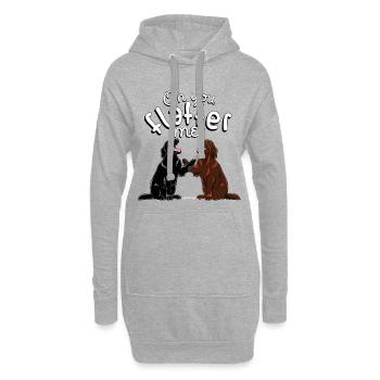 Flattie Oh You 4 - Sweat-shirt à capuche long Femme - gris chiné - Devant