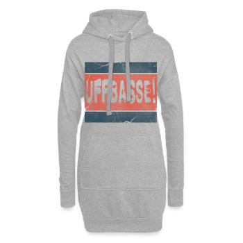 Uffbasse Palatinat Palatinat - Sweat-shirt à capuche long Femme - gris chiné - Devant
