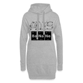 Alles Banane - Hoodie-Kleid - Grau meliert - Vorne