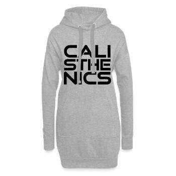 Calisthenics Street Workout Fitness Sports - Sweat-shirt à capuche long Femme - gris chiné - Devant