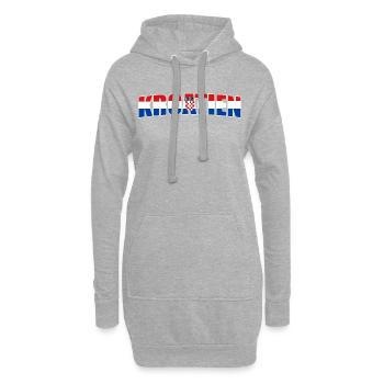 Kroatien - Hoodie-Kleid - Grau meliert - Vorne