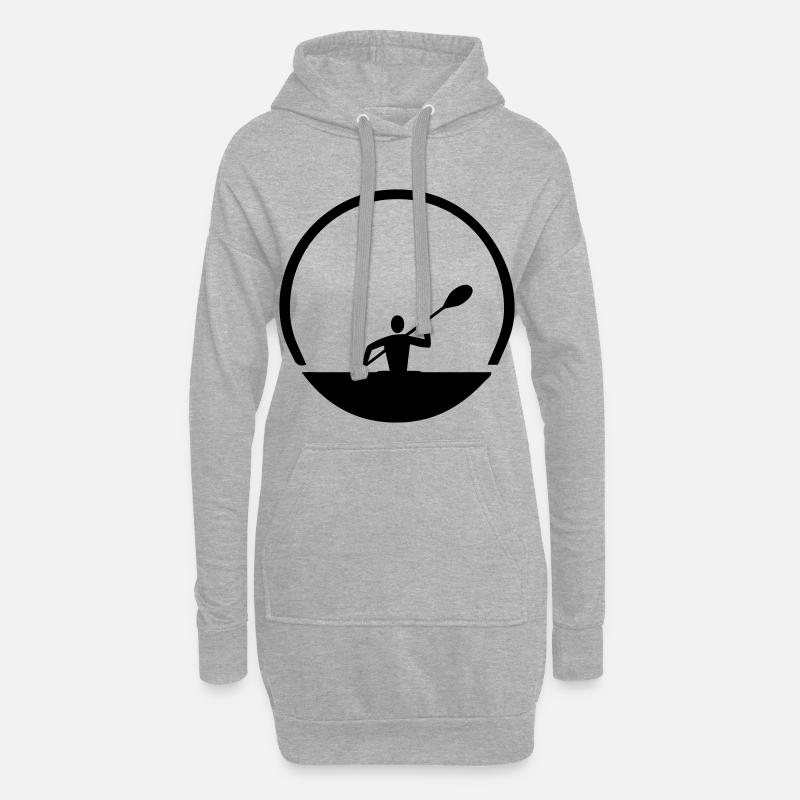 Kanu Emblem - Hoodie-Kleid - Grau meliert