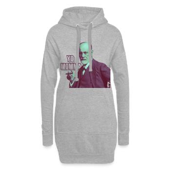 Freud - Yo Momma - Sweat-shirt à capuche long Femme - gris chiné - Devant