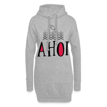 Ahoi - Hoodie-Kleid - Grau meliert - Vorne