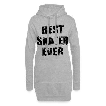Bester Skater - Hoodie-Kleid - Grau meliert - Vorne