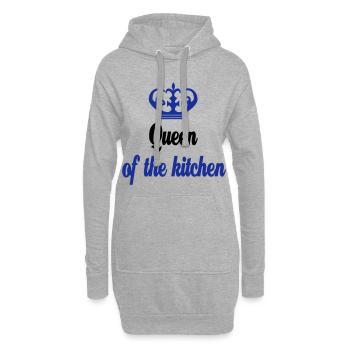 Geschenke für eine Köchin - Hoodie-Kleid - Grau meliert - Vorne
